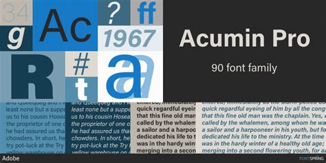 acumin pro font